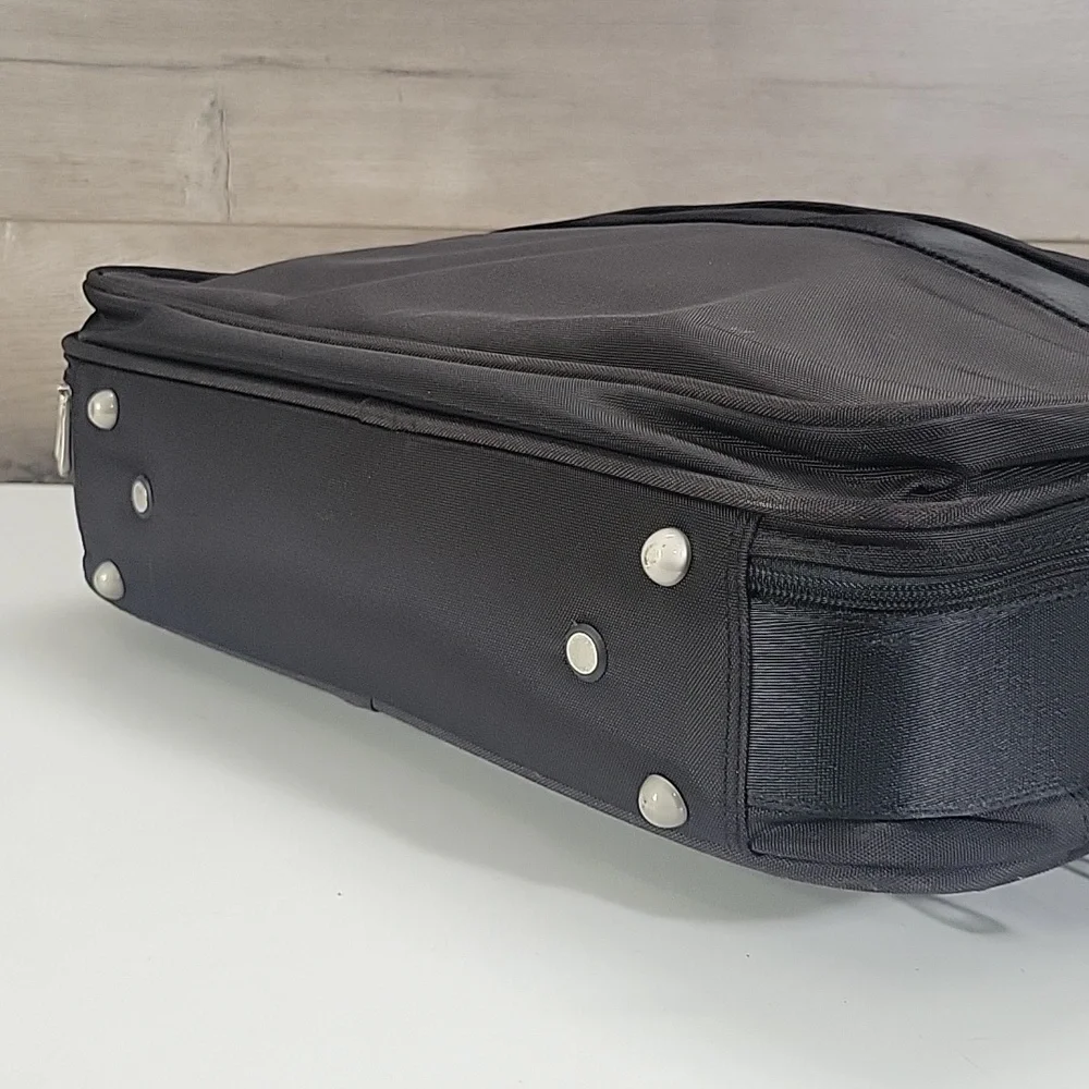 Longhchamp Black Nylon Briefcase Laptop Bag